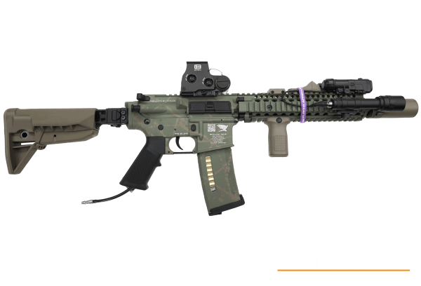 OneOfOne Phylax MK18 Inferno Spartan Edition Cerakote Multicam Green x Glock FDE