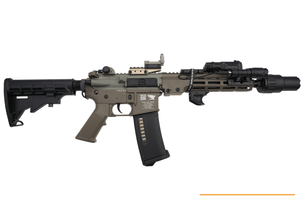 OneOfOne Phylax MK16 O.E. (S)AEG with GateTitan II, Cerakote Hazel Green x Glock FDE