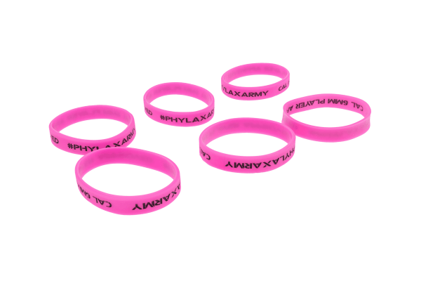 Phylax Rubber Bands 6er Pack, Pink