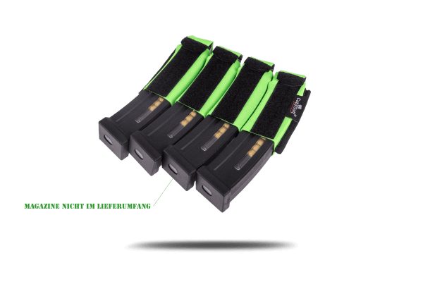 CubySoftÆ THUNDER MAG POUCH | SMG x4 | FLUOR GREEN