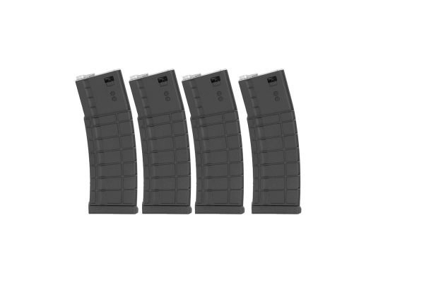 4er Pack Phylax 150Rds.Polymer Magazine AR15 - Back