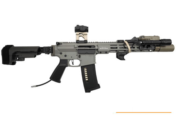 Wolverine MTW Billet Tactical 10,3 O.E., Cerakote Bull Shark Grey x GreyGreen