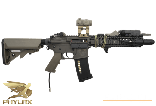 Phylax MK18 Advanced Inferno Spartan Edition, Cerakote Glock FDE