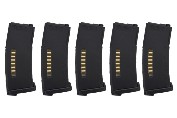 PTS EPM Enhanced Polymer Magazine 150rds 5er Pack, Black