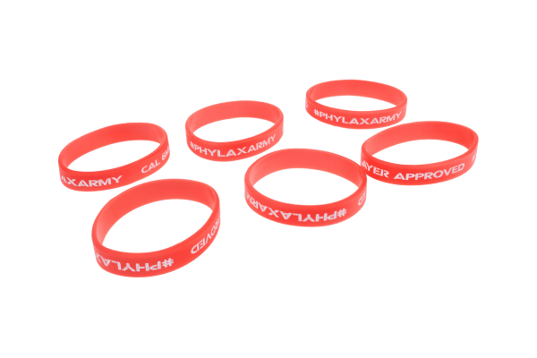 Phylax Rubber Bands 6er Pack, Red