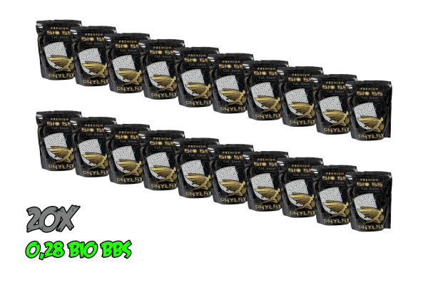 Phylax 0,28g Bio BBs Big Pack 20 x (1kg), 3571Rds.