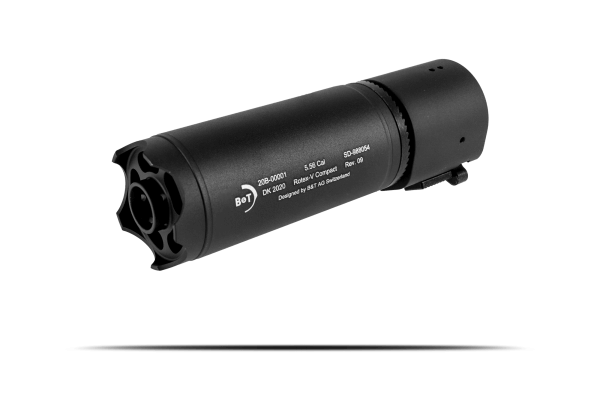 B&amp;T Rotex-V Compact Silencer, black, 130mm